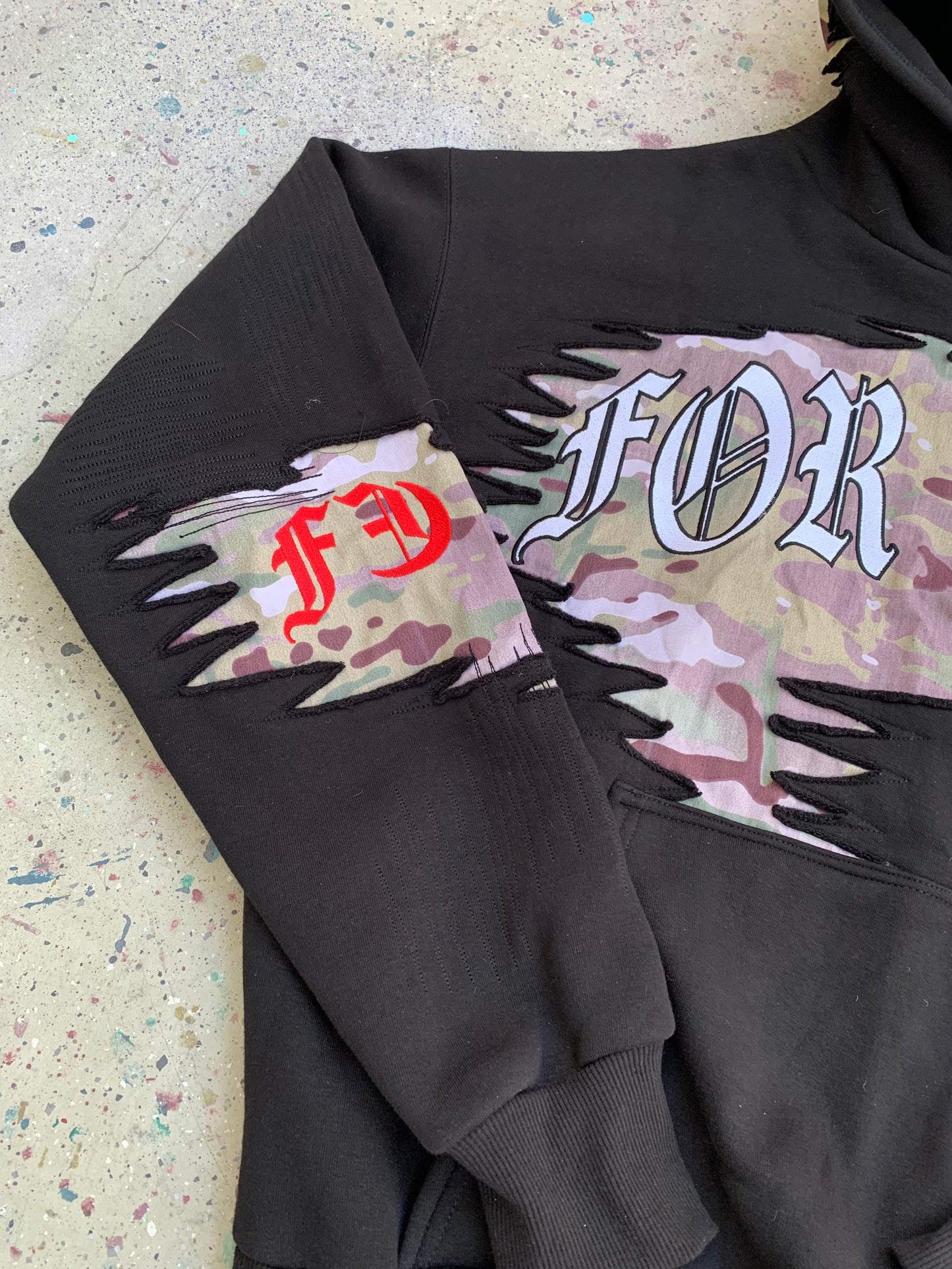 FE camo hoodie