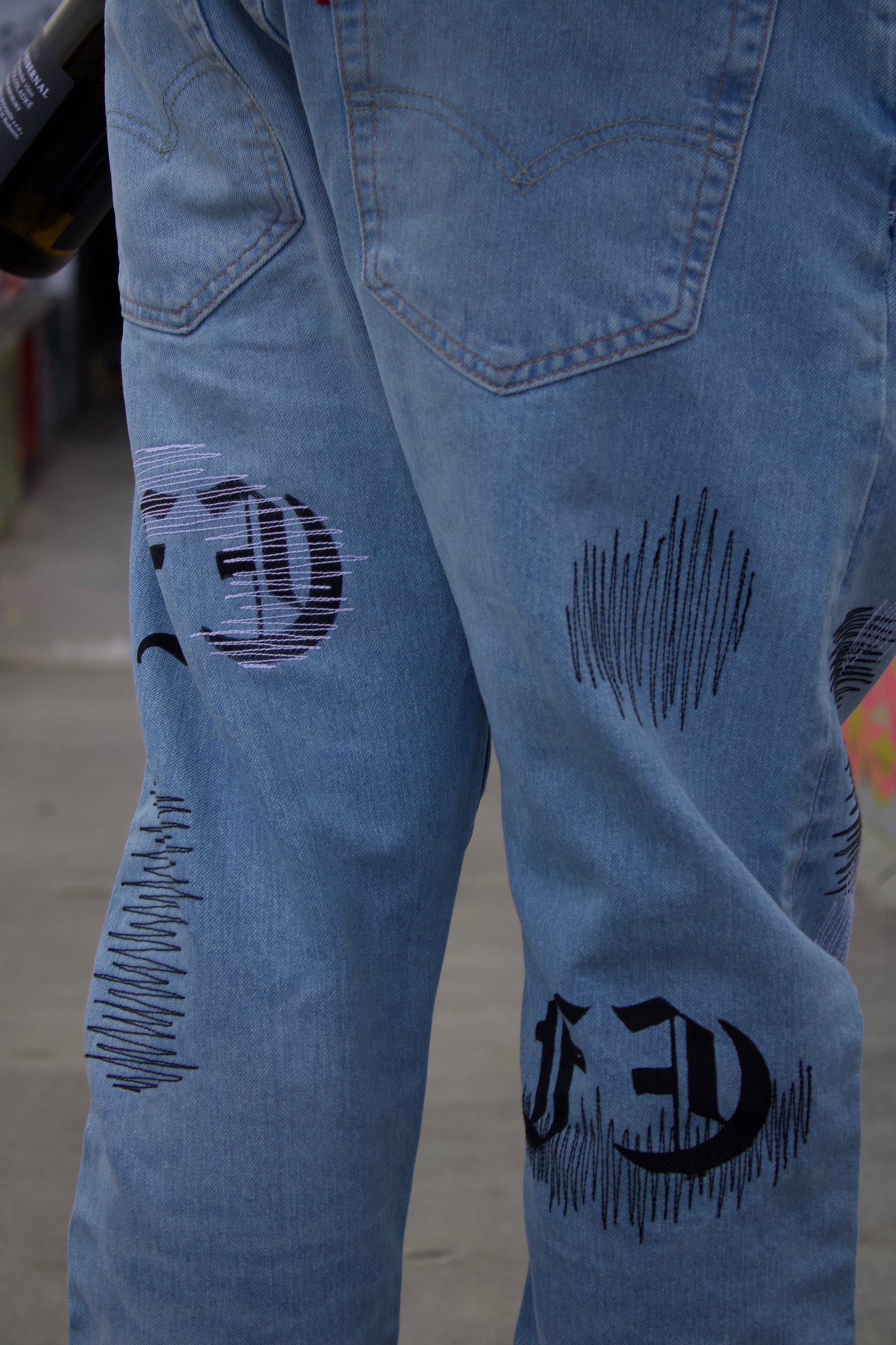 FE zigzag jeans
