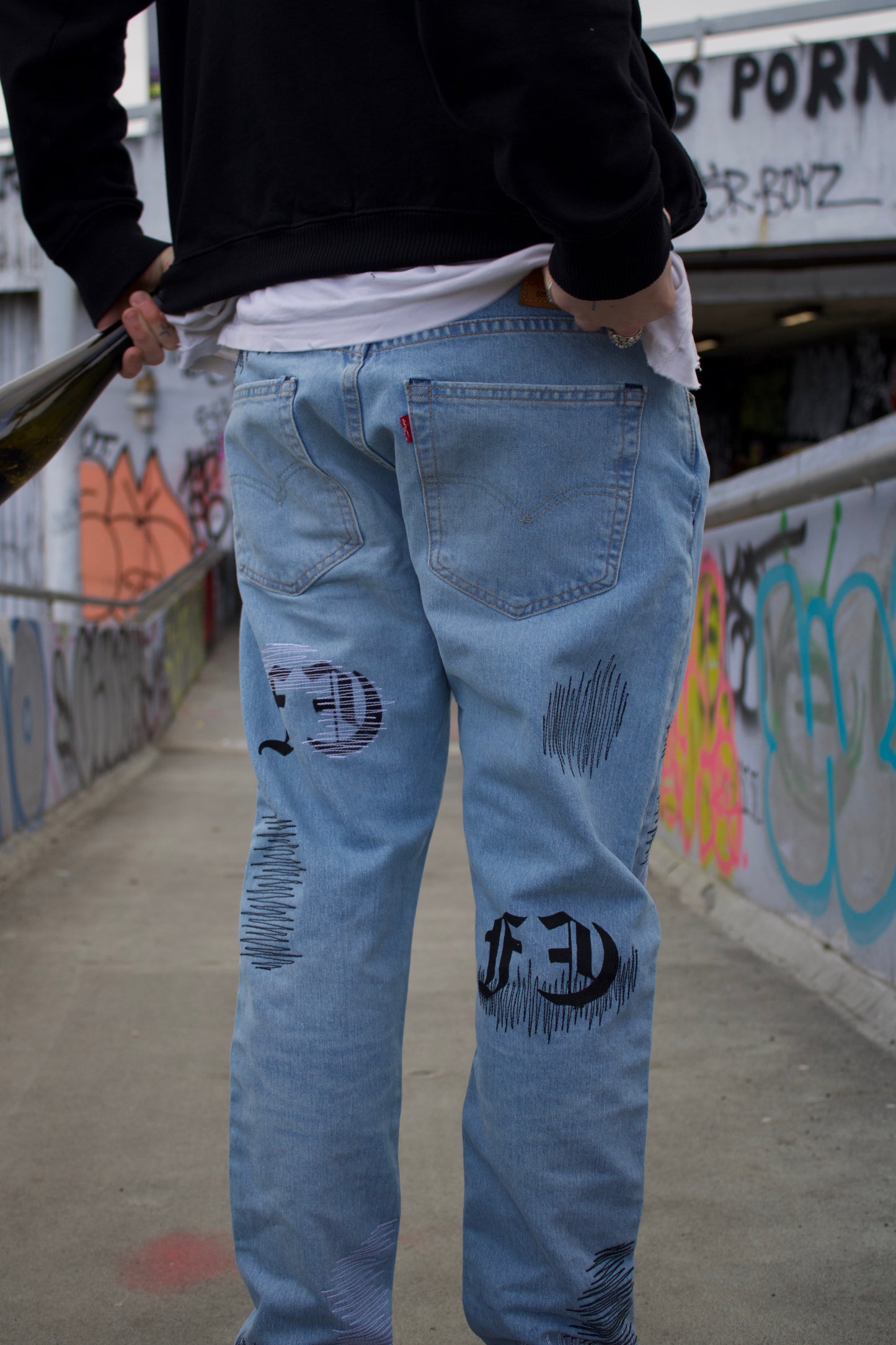 FE zigzag jeans