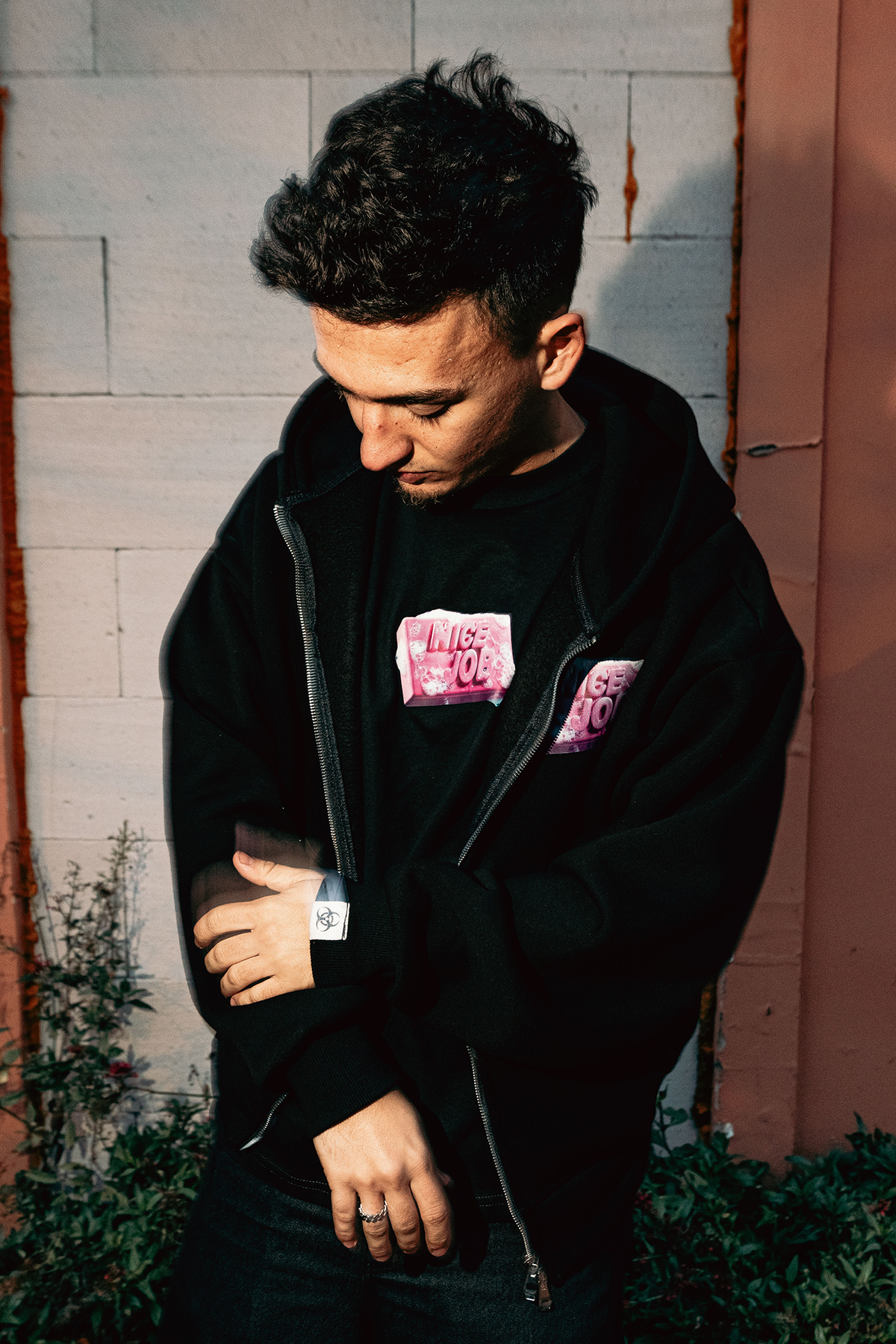 NICE JOB ZIP-UP HOODIE